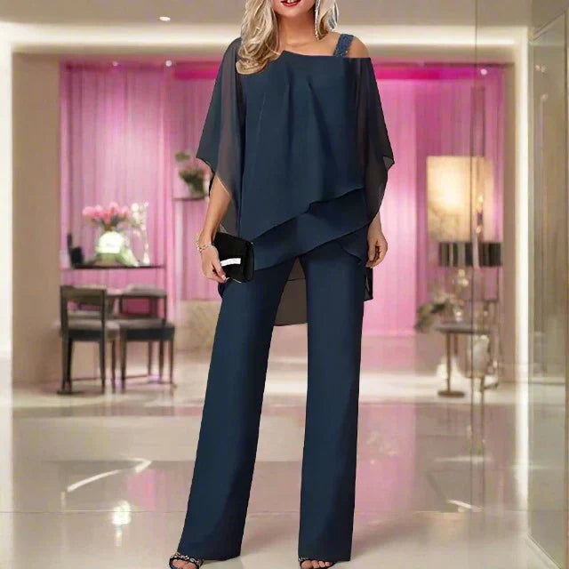 Luxus-Chiffon-Set für elegante Abende – Bild 7 von 8
