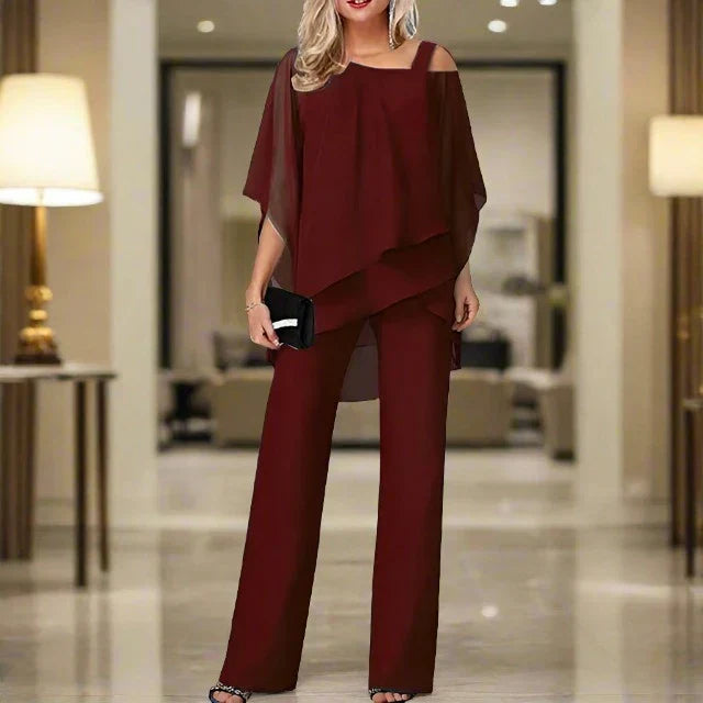 Luxus-Chiffon-Set für elegante Abende – Bild 8 von 8