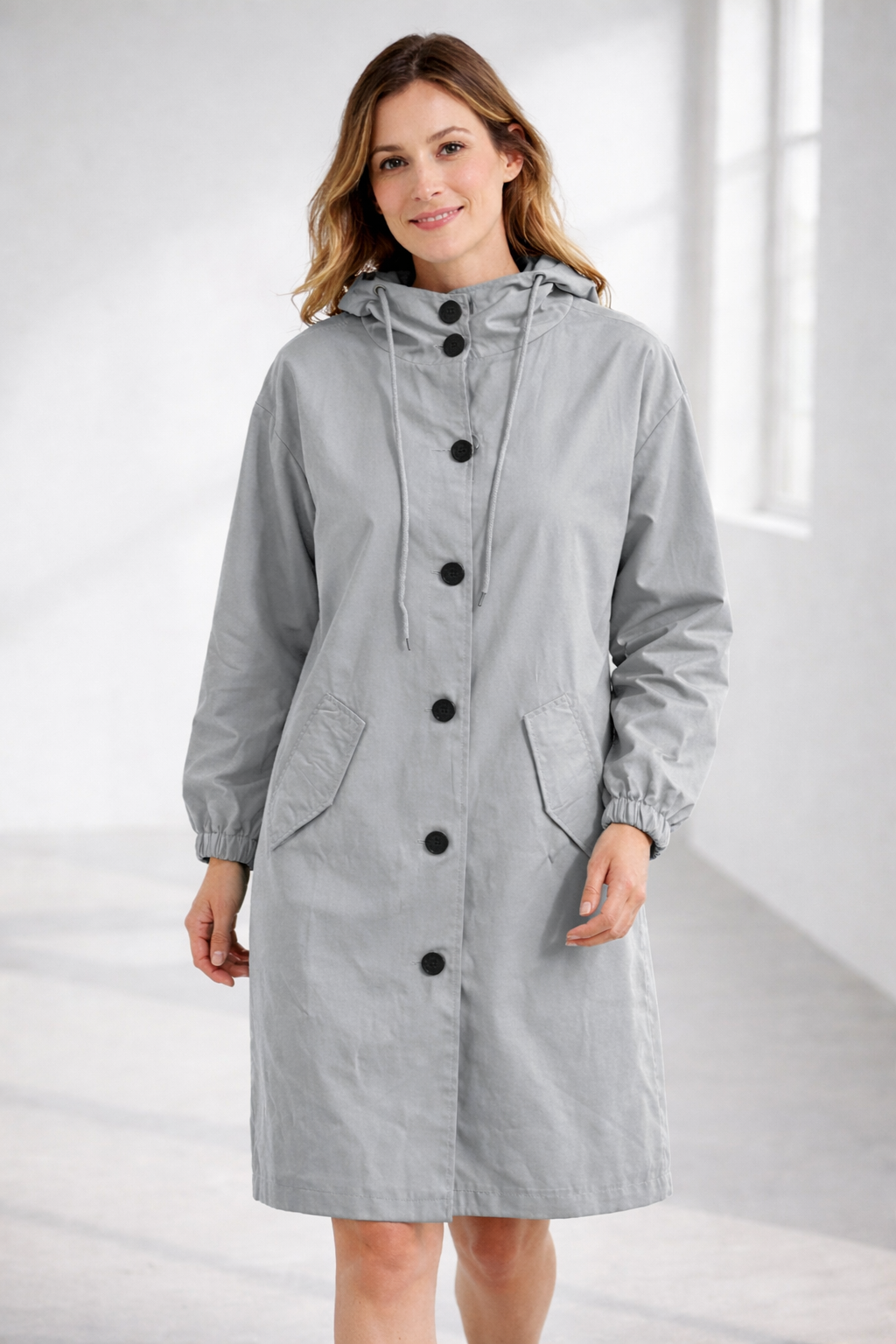 Damen Langjacke mit Kapuze – Bild 12 von 18