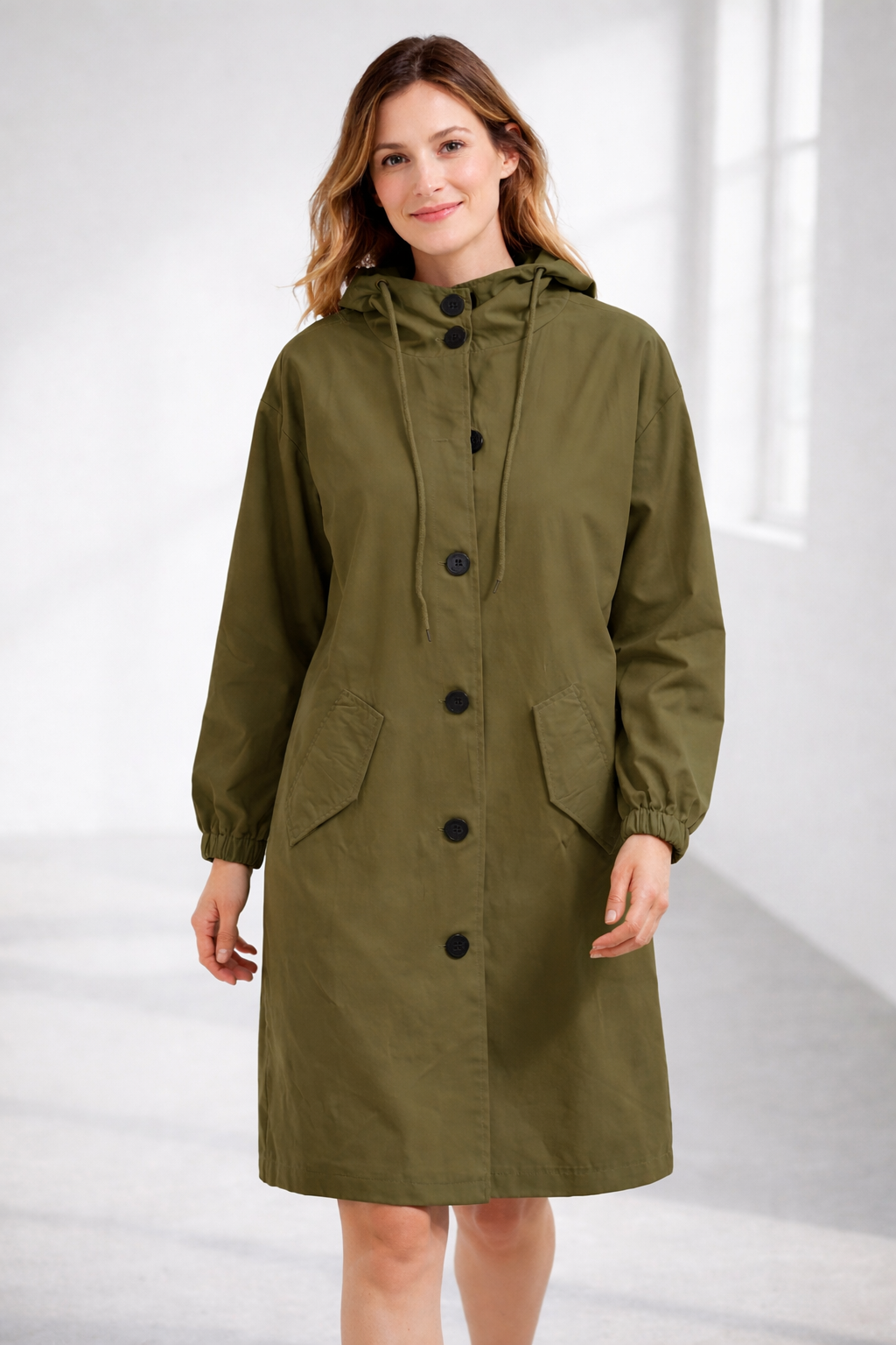 Damen Langjacke mit Kapuze – Bild 14 von 18
