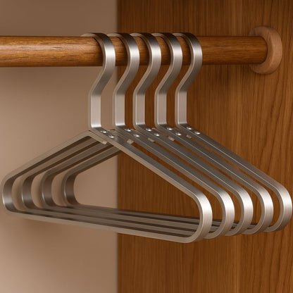 Quenva – Elegante Aluminium-Kleiderbügel (4 Stück)