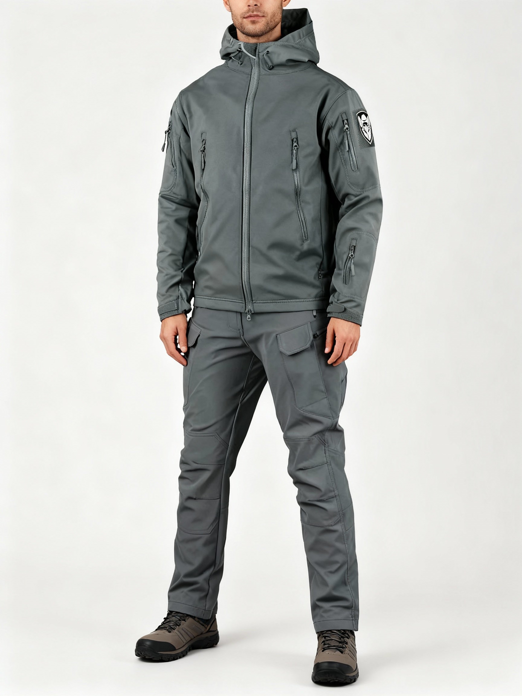 Herren multifunktionale Jacke mit Fleece-Innenfutter und Reißverschluss – Heidi-Mode – Bild 7 von 13