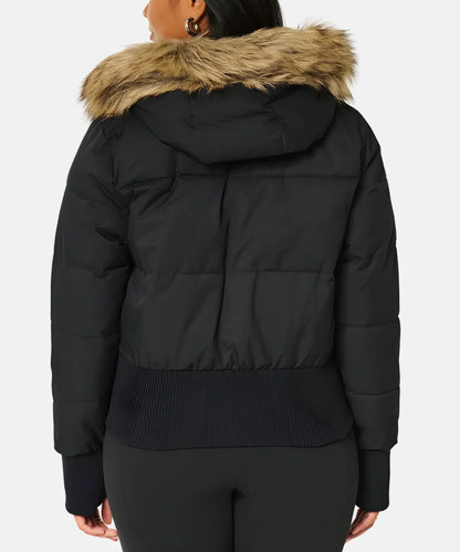 Damen Gesteppt Winterjacke mit Warm & Abnehmbarer Kapuze – Bild 2 von 20