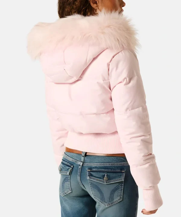 Damen Gesteppt Winterjacke mit Warm & Abnehmbarer Kapuze – Bild 11 von 20