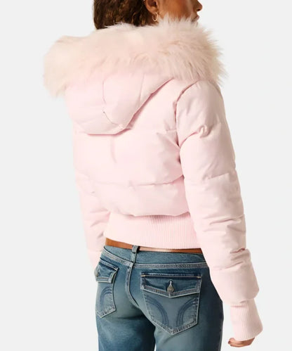 Damen Gesteppt Winterjacke mit Warm & Abnehmbarer Kapuze – Bild 11 von 20