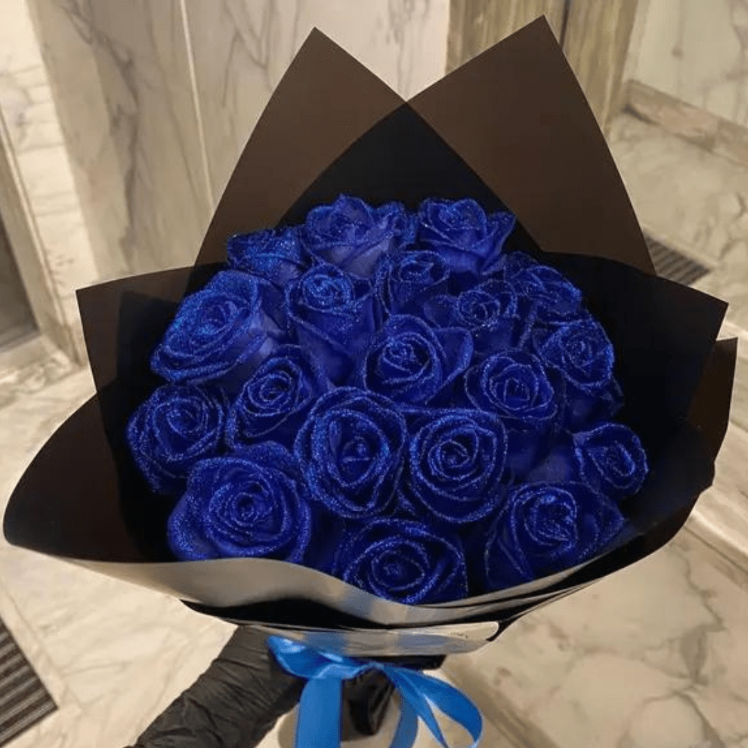 AMORÉVIA EVERBLOOM – Künstliche Glitzerrose für Romantik & Wohnkultur – Bild 4 von 5