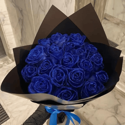 AMORÉVIA EVERBLOOM – Künstliche Glitzerrose für Romantik & Wohnkultur – Bild 4 von 5