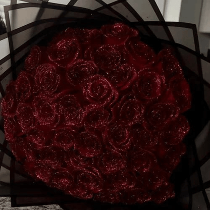 AMORÉVIA EVERBLOOM – Künstliche Glitzerrose für Romantik & Wohnkultur – Bild 5 von 5