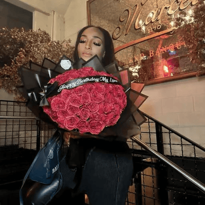 AMORÉVIA EVERBLOOM – Künstliche Glitzerrose für Romantik & Wohnkultur – Bild 3 von 5