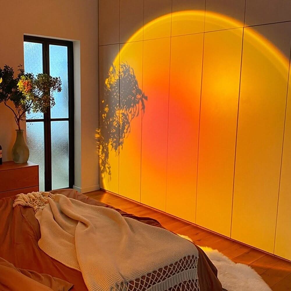 GOLDEN GLOW – Sunset Lampe für stimmungsvolles Licht & goldene Entspannung – Lampe