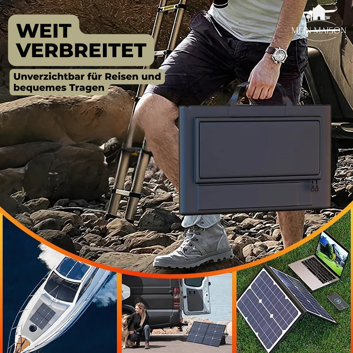 SolaraX 1000W Faltbares Solarpanel Kit – Bild 3 von 8
