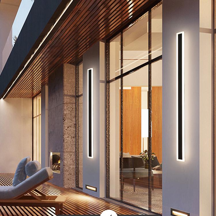 Modern LED Außenwandleuchte Schwarz Metall Garten/Balkon – Bild 10 von 23