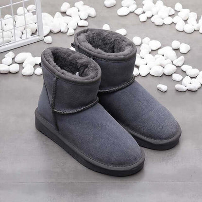 Wärmende Knöchelhohe Winterstiefel in Wildleder-Optik – Bild 8 von 8