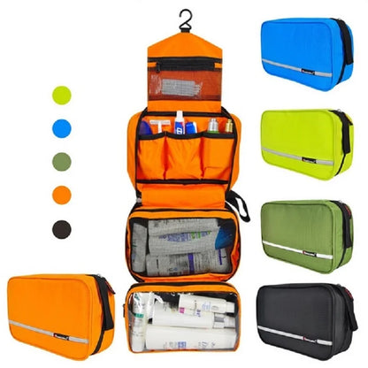 Travelior MaxPack Große Wasserdichte Kulturtasche für Männer & Frauen| Reise-Kosmetiktasche| Robustes Design & Viel Stauraum 