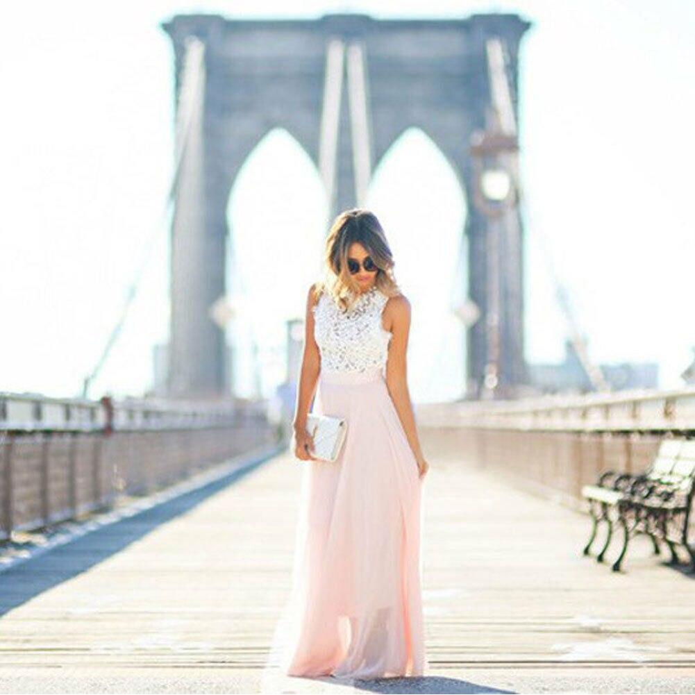 Elegantes Damen Sommerkleid aus Spitze für Sommer – Bild 6 von 7
