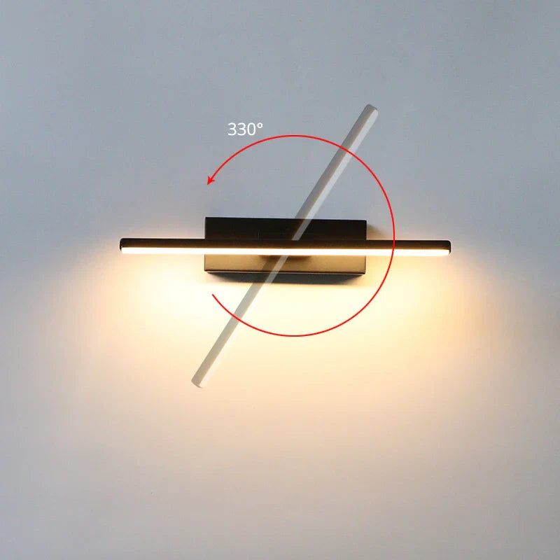 AuroLite Verstellbare LED-Wandleuchte| 330° Schwenkbar| Modernes Design für Schlafzimmer & Wohnzimmer| Aluminium – Wandleucht