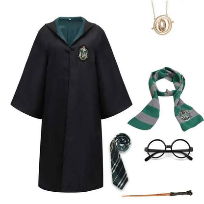 MAGICHOUSE – Hogwarts Zauberschüler-Kostüm mit Robe, Zauberstab & Zubehör für Kinder & Erwachsene – Bild 7 von 9