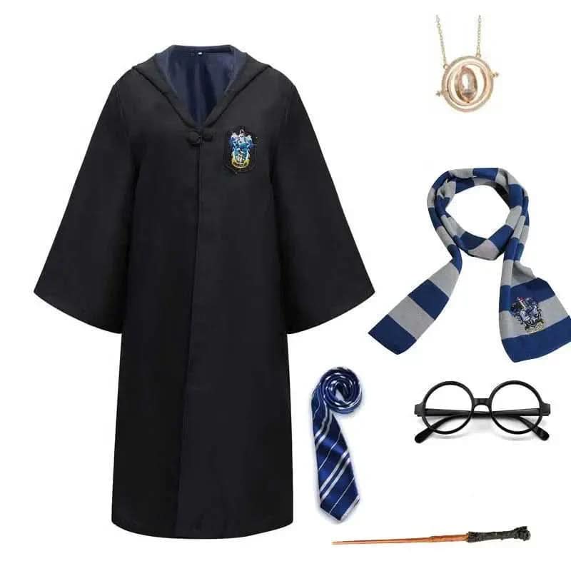 MAGICHOUSE – Hogwarts Zauberschüler-Kostüm mit Robe, Zauberstab & Zubehör für Kinder & Erwachsene – Bild 9 von 9