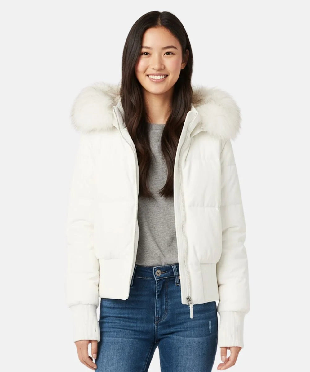 Damen Gesteppt Winterjacke mit Warm & Abnehmbarer Kapuze – Bild 8 von 20