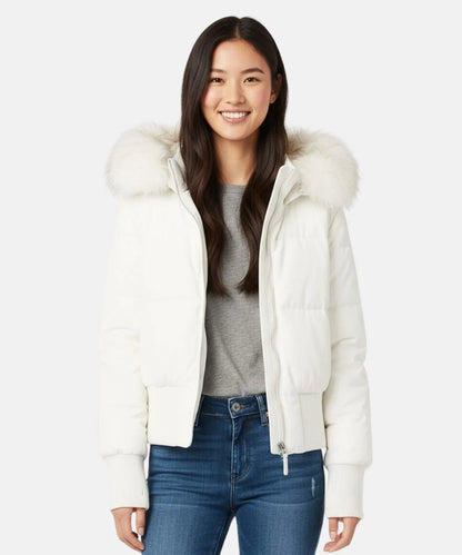 Damen Gesteppt Winterjacke mit Warm & Abnehmbarer Kapuze – Bild 8 von 20