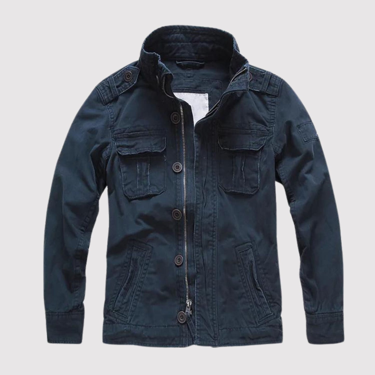 Jeansjacke im Retro-Stil mit mehreren Taschen – Klassischer und zeitloser Stil – Bild 2 von 6
