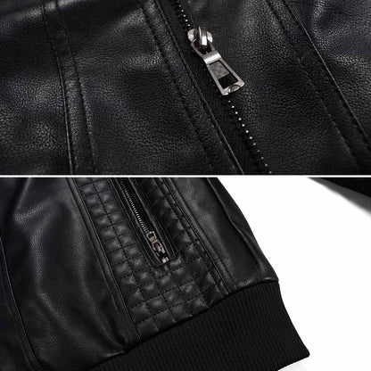 Premium Lederjacke mit Kapuze für Herren – Bild 3 von 6