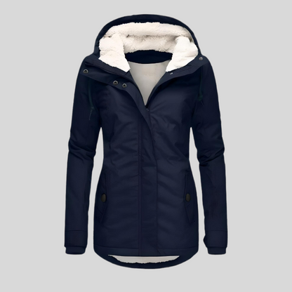 Warme Winterjacke mit Kapuze für Damen – Bild 4 von 6
