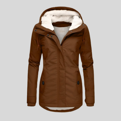 Warme Winterjacke mit Kapuze für Damen – Bild 5 von 6