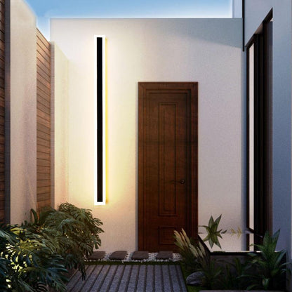 Modern LED Außenwandleuchte Schwarz Metall Garten/Balkon – Bild 7 von 23