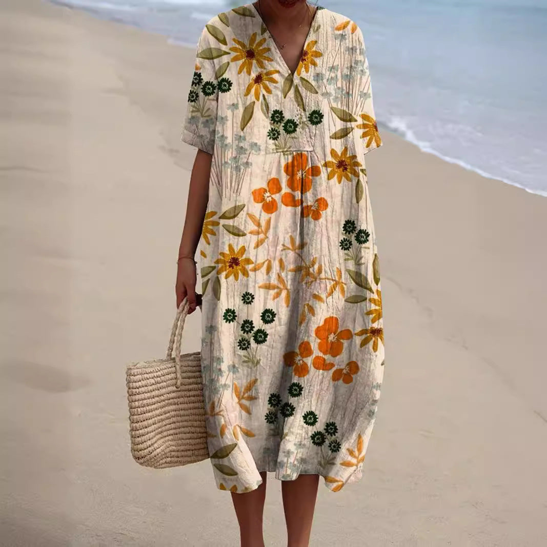 Hannah - Buntes Sommerkleid Mit Blumen – Bild 3 von 5