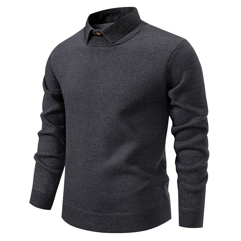Herren Feinstrickpullover mit Modernem Kragen & Elegantem Design – Bild 3 von 8