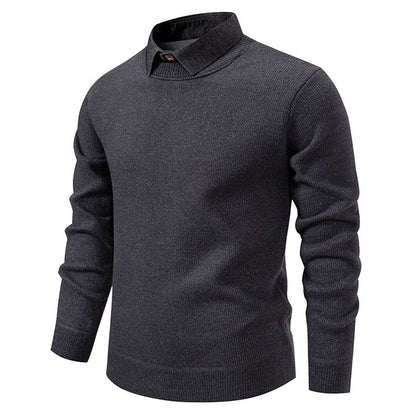 Herren Feinstrickpullover mit Modernem Kragen & Elegantem Design – Bild 3 von 8