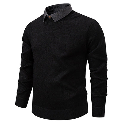 Herren Feinstrickpullover mit Modernem Kragen & Elegantem Design – Bild 4 von 8