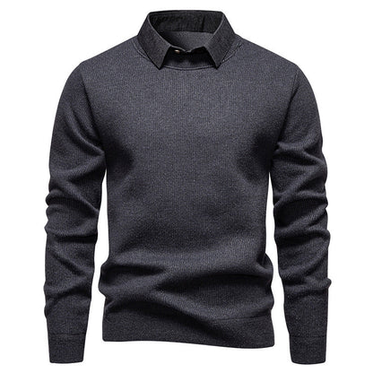 Herren Feinstrickpullover mit Modernem Kragen & Elegantem Design – Bild 8 von 8