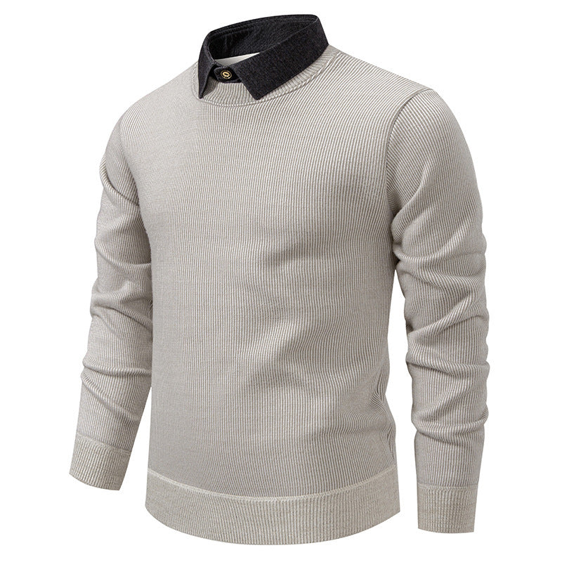 Herren Feinstrickpullover mit Modernem Kragen & Elegantem Design – Bild 2 von 8