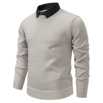 Herren Feinstrickpullover mit Modernem Kragen & Elegantem Design – Bild 2 von 8