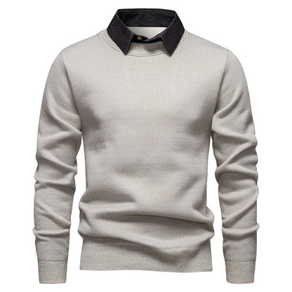 Herren Feinstrickpullover mit Modernem Kragen & Elegantem Design – Bild 6 von 8