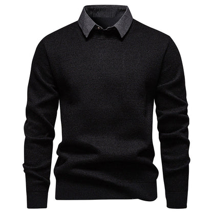 Herren Feinstrickpullover mit Modernem Kragen & Elegantem Design – Bild 7 von 8