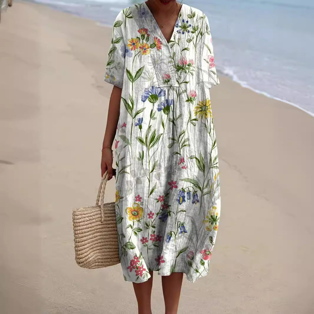 Hannah - Buntes Sommerkleid Mit Blumen – Bild 2 von 5