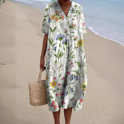 Hannah - Buntes Sommerkleid Mit Blumen – Bild 2 von 5