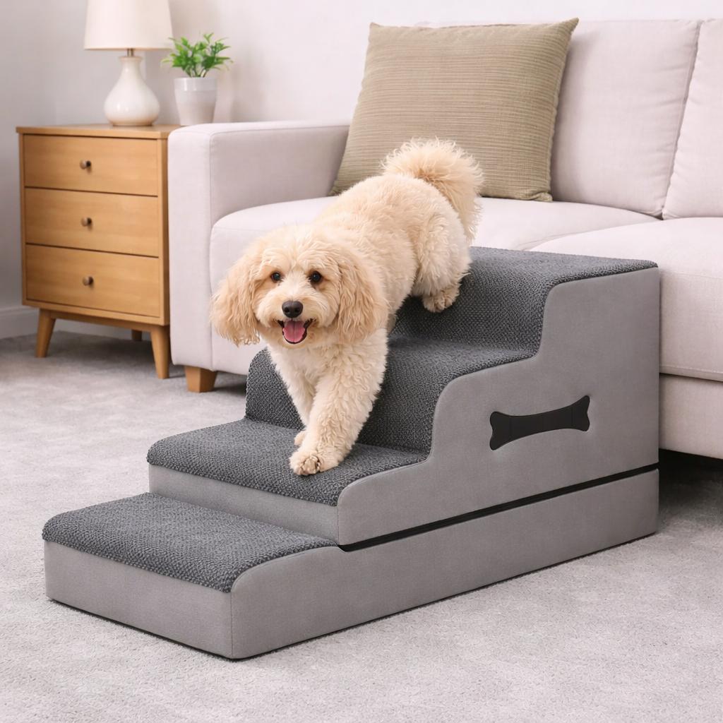 Olli – Komfortable Hundetreppe mit sanfter Rampe