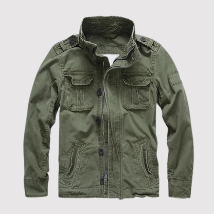 Jeansjacke im Retro-Stil mit mehreren Taschen – Klassischer und zeitloser Stil – Jacke & Mantel