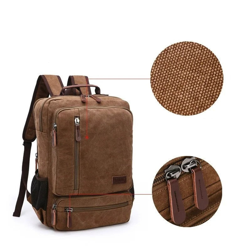 Thalen – Robuster Vintage Canvas-Rucksack für Laptops