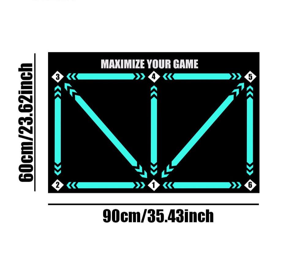 Fußball-Trainingsmatte – Rutschfeste Oberfläche für perfekte Ballkontrolle – 90×60 cm – Bild 9 von 9