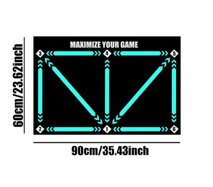 Fußball-Trainingsmatte – Rutschfeste Oberfläche für perfekte Ballkontrolle – 90×60 cm – Bild 9 von 9