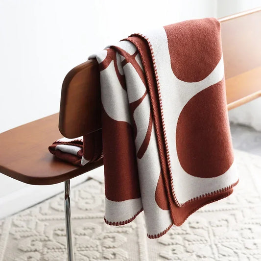 NordLuxe| Jacquard Wohndecke| Imitiertes Kaschmir| Weich & Warm| Sofa-Überwurf & Bettdecke im Nordischen Stil – Sofa & Sessel