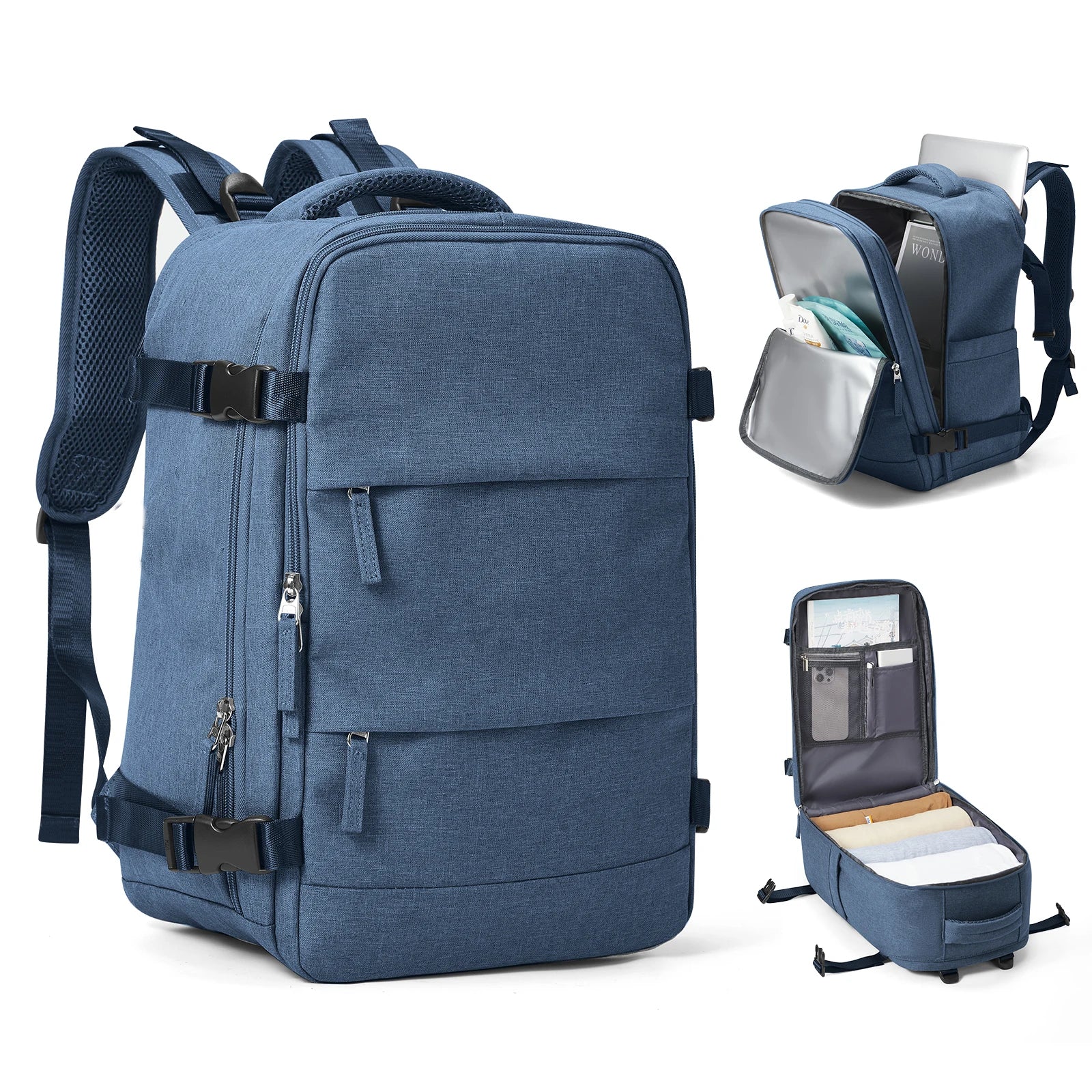 Reiserucksack Travomate| Wasserdicht & Vielseitig| 15,6" Laptopfach| Große Kapazität mit Nass-Trocken-Trennung – Tasche