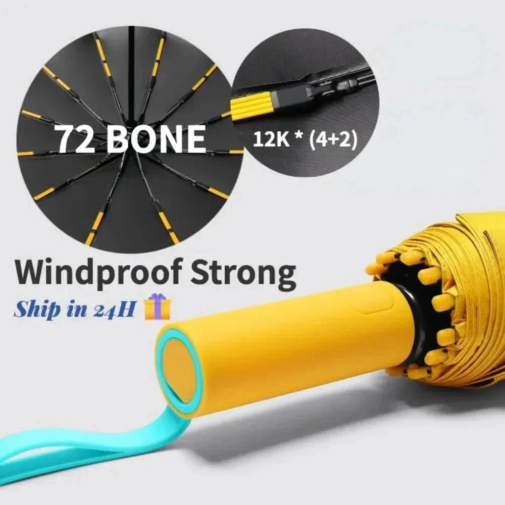 WeatherGuard – Wind- und wasserdichter Taschenschirm – Bild 4 von 13