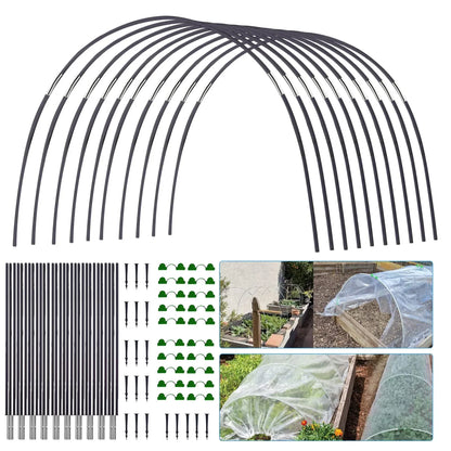 Plantura FlexGrow Gartenbügel-Set aus Fiberglas| DIY Pflanztunnel für Hochbeete & Frühbeet| Rostfrei & Wiederverwendbar| Inkl