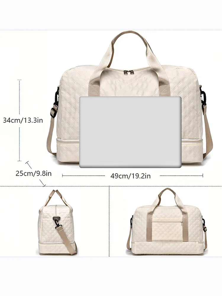 Raumio TravelFlex Leichte Reisetasche mit Rautenmuster – Bild 3 von 17